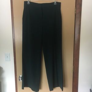 Forest green wide leg trousers